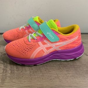 NEW! Girl's ASICS Coral PRE EXCITE 7 PS Running ATHLETIC Shoes SNEAKERS  2.5